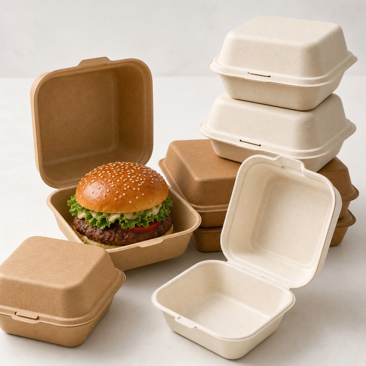 Burgerboxen als Gastro-Nahaufnahme bei Playflip