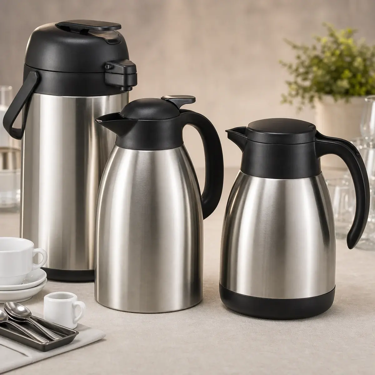 Isolierkannen und Thermoskannen für Kaffee-Service