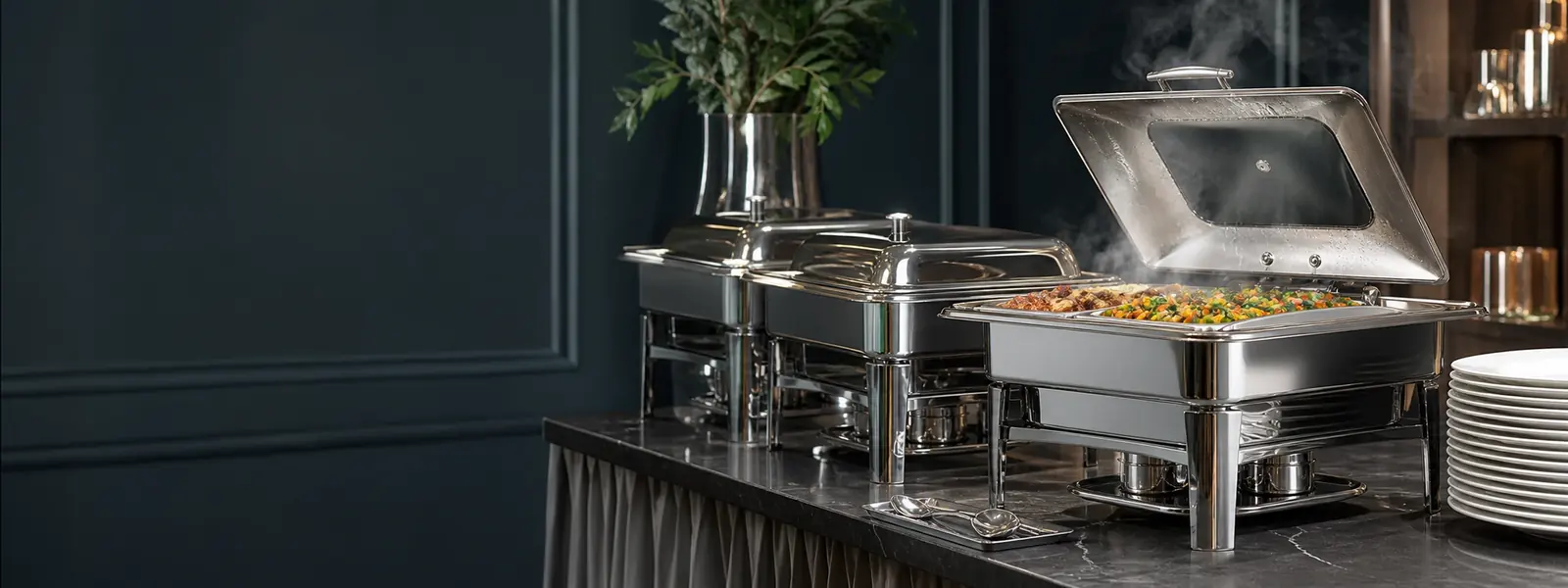 Chafing Dishes & Warmhalten bei Playflip