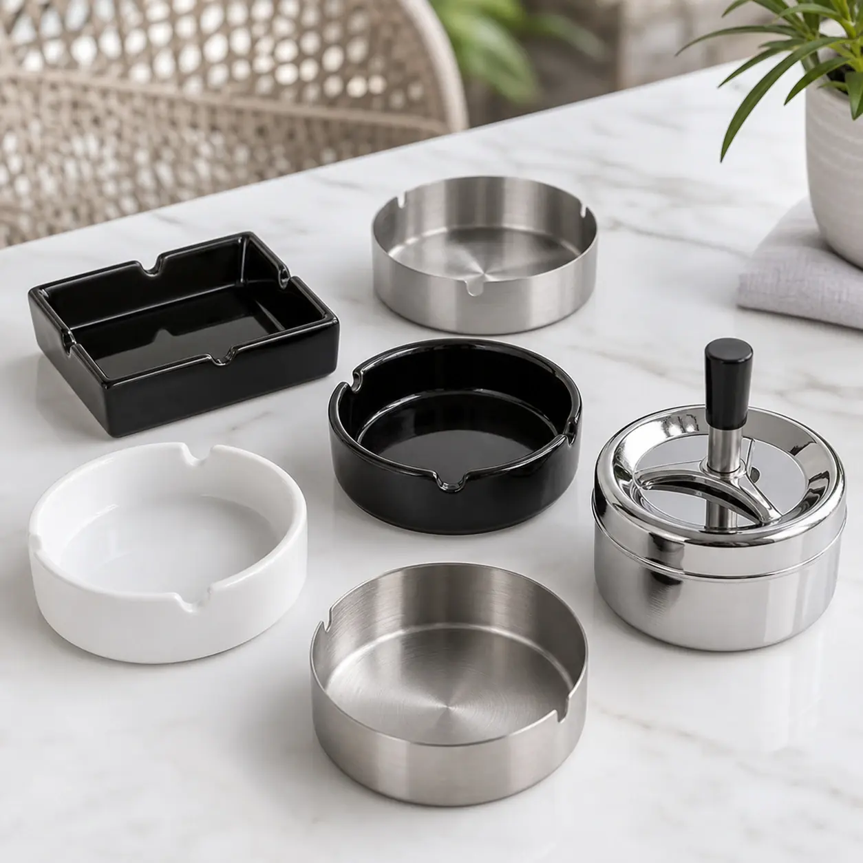 Aschenbecher für Gastronomie und Außenbereich