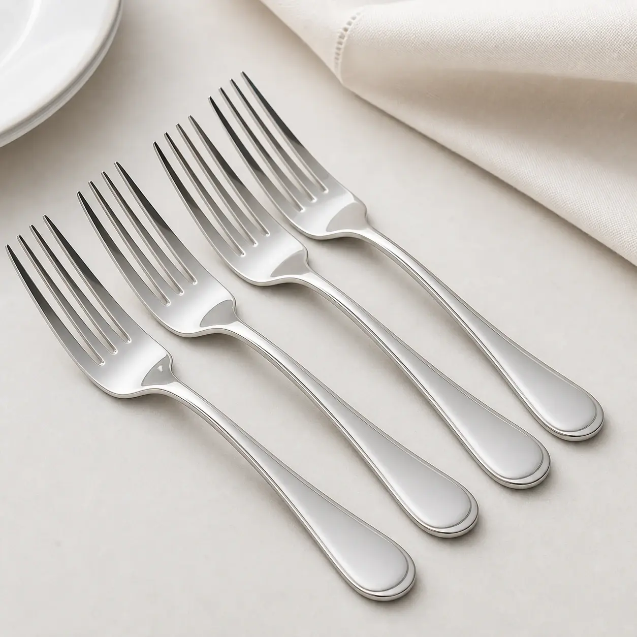 Edelstahl-Tafelgabeln für Gastronomie