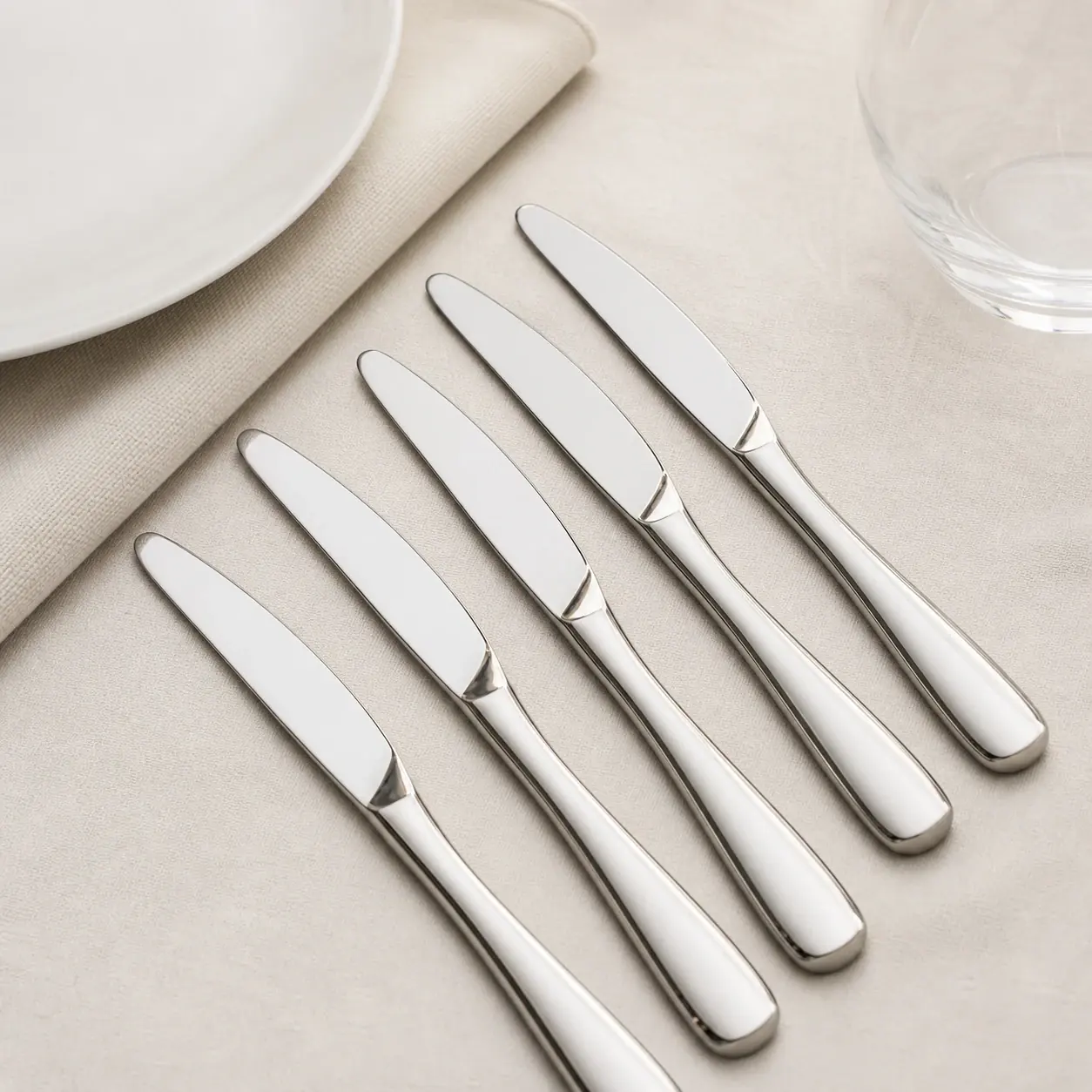 Edelstahl-Tafelmesser für Gastronomie