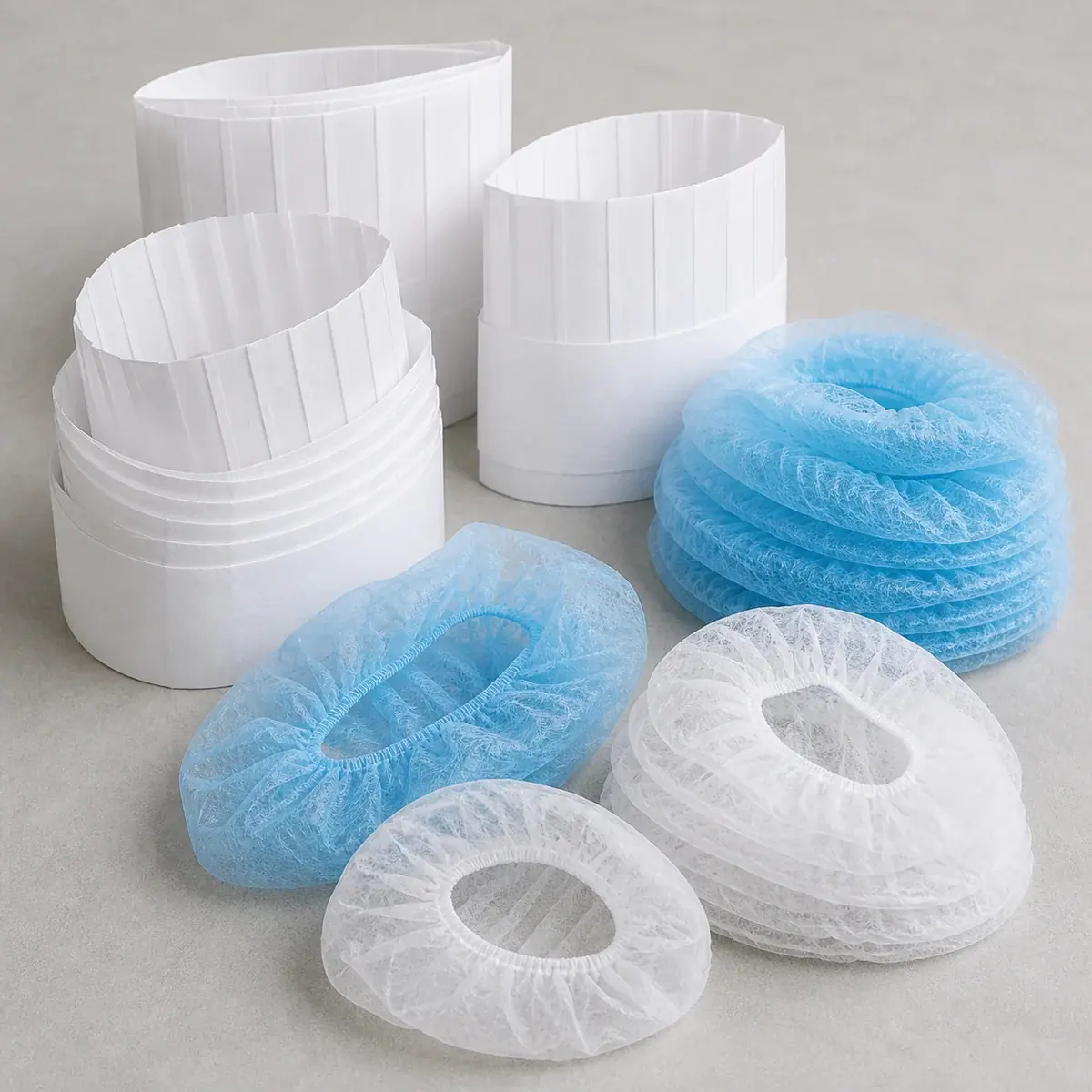 Einweghauben und Kochmützen für Hygiene