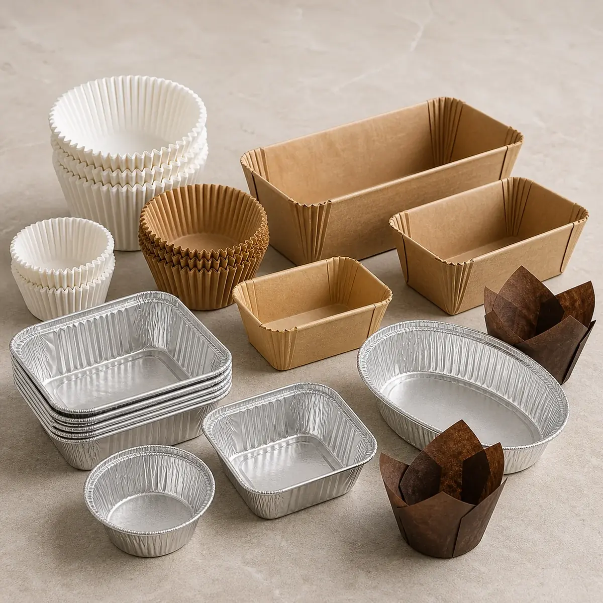 Backförmchen und Einwegbackformen für Bäckerei und Catering