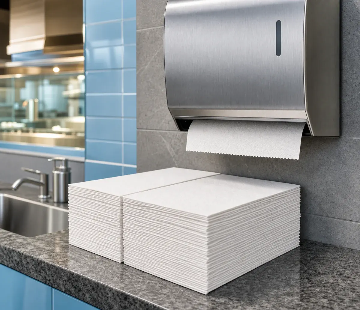 Papierhandtücher für Hygiene und Waschraum
