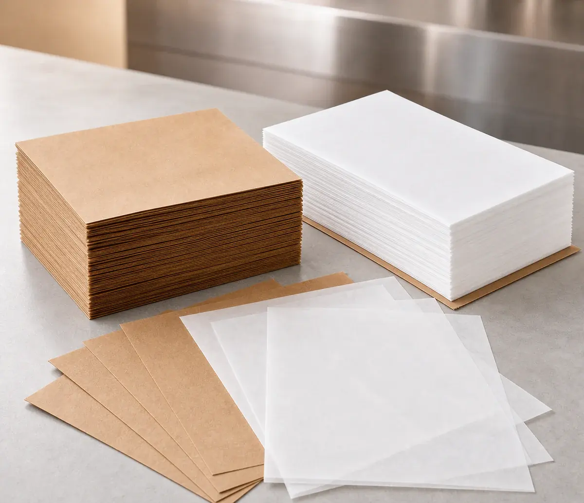 Einschlagpapier und Zuschnitte für Lebensmittel und Take-away