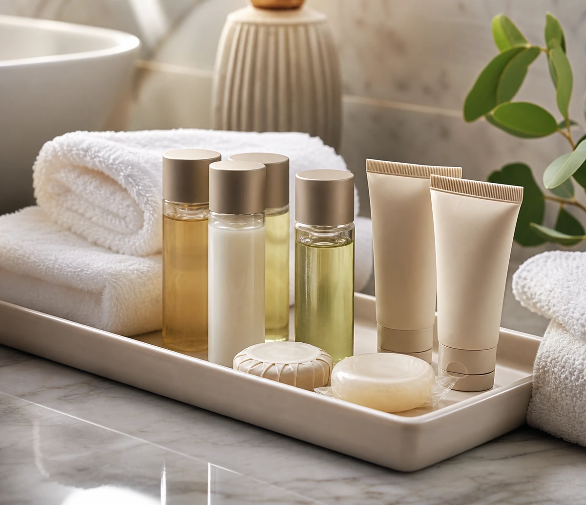 Hotelkosmetik als Gastro-Nahaufnahme bei Playflip